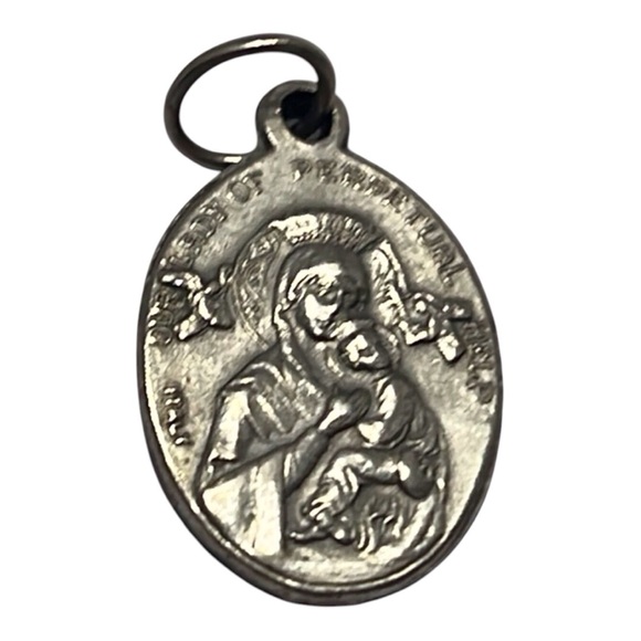 Vintage St Gerard/Our Lady of Perpetual Help medal. Pre Owned - Picture 2 of 3